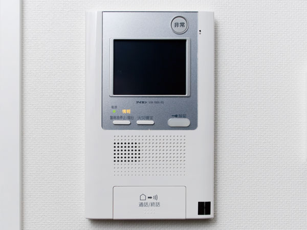 Security.  [Color monitor with intercom base unit]  ※ The image is all the same specification.