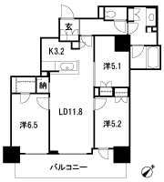 Floor: 3LD ・ K + N (storeroom) + WIC (walk-in closet), the occupied area: 72.94 sq m, Price: 38,900,000 yen, now on sale