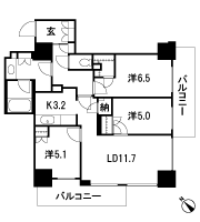 Floor: 3LD ・ K + N (storeroom) + WIC (walk-in closet), the area occupied: 75.1 sq m, Price: 44,900,000 yen, now on sale