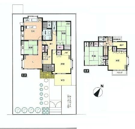 Floor plan. 35 million yen, 5LDK + S (storeroom), Land area 229.52 sq m , Mansion of the Japanese style, which emphasize the importance of building area 134.6 sq m garden and Japanese-style room