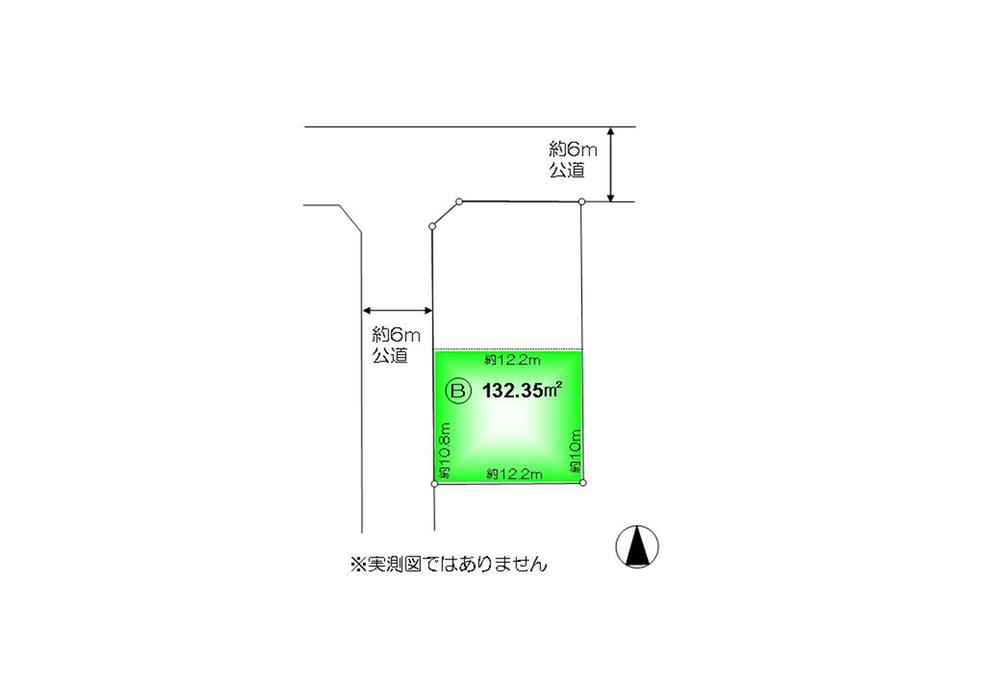Compartment figure. Land price 17.8 million yen, Land area 132.35 sq m