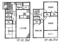Floor plan. 31,900,000 yen, 4LDK, Land area 132.94 sq m , Building area 103.5 sq m