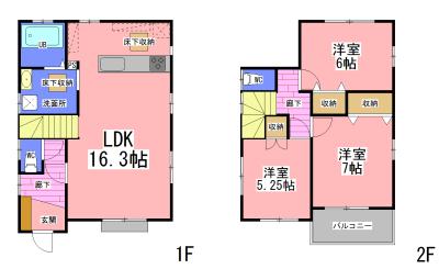 Floor plan. 19,800,000 yen, 3LDK, Land area 112 sq m , Building area 86.74 sq m