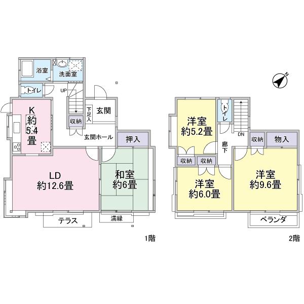 Floor plan. 32,800,000 yen, 4LDK, Land area 164.18 sq m , Building area 113.2 sq m