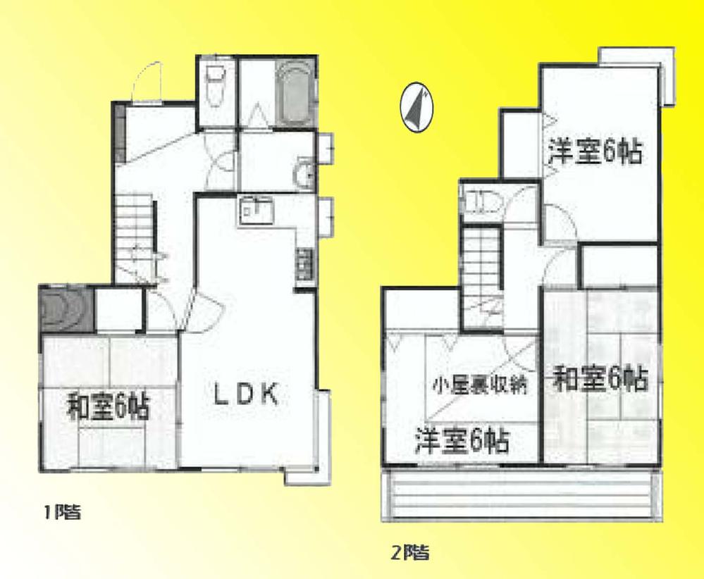 Floor plan. 17.8 million yen, 4LDK, Land area 101.44 sq m , Building area 84.87 sq m