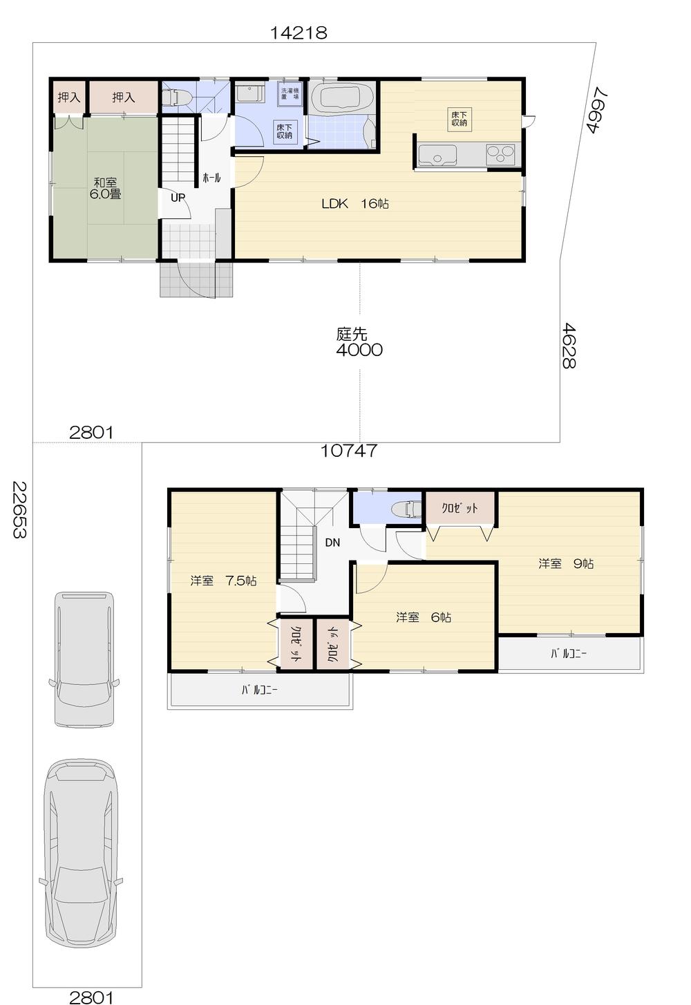Floor plan. (7 Building), Price 31,300,000 yen, 4LDK, Land area 165.14 sq m , Building area 104.33 sq m