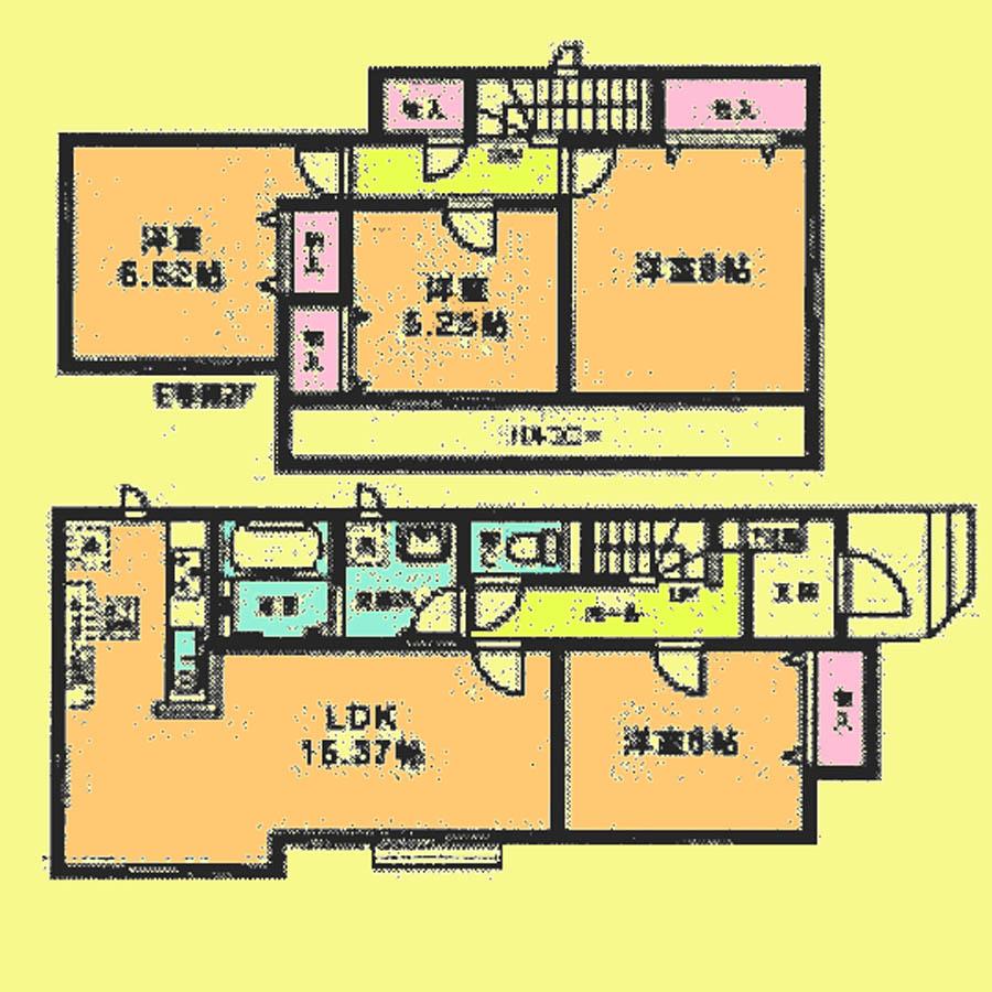 Floor plan. 23.8 million yen, 4LDK, Land area 120.73 sq m , Building area 97.7 sq m located view in addition to this, It will be provided by the hope of design books, such as layout. 