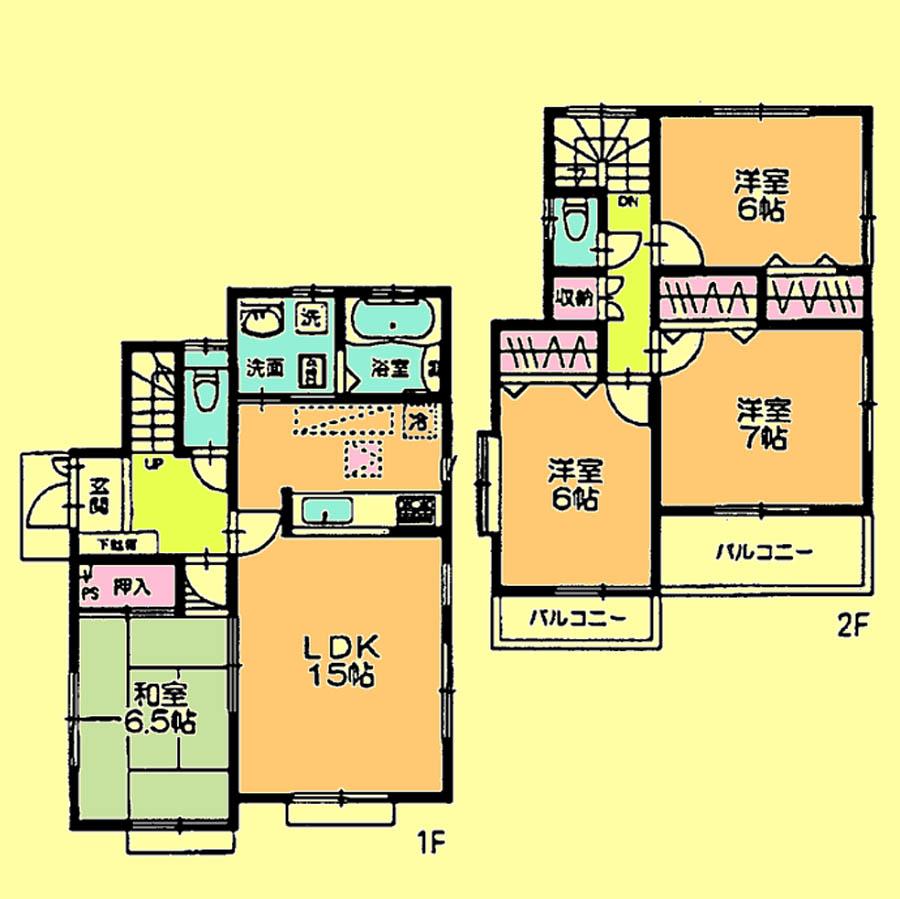 Floor plan. 25,800,000 yen, 4LDK, Land area 195.25 sq m , Building area 96.05 sq m located view in addition to this, It will be provided by the hope of design books, such as layout. 