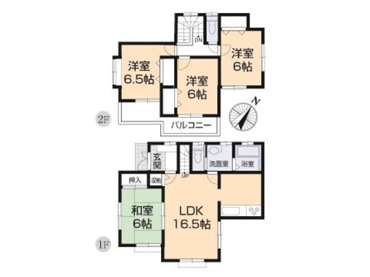 Floor plan. 32,800,000 yen, 4LDK, Land area 130.09 sq m , Building area 96.05 sq m floor plan