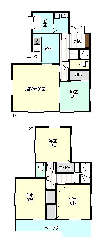 Floor plan. 19.3 million yen, 4LDK, Land area 100.18 sq m , Building area 89.93 sq m All rooms 6 Pledge comes with ease of use until well attic storage