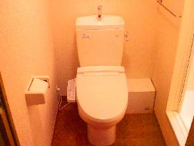 Toilet. It is comfortable in warm water washing toilet seat.