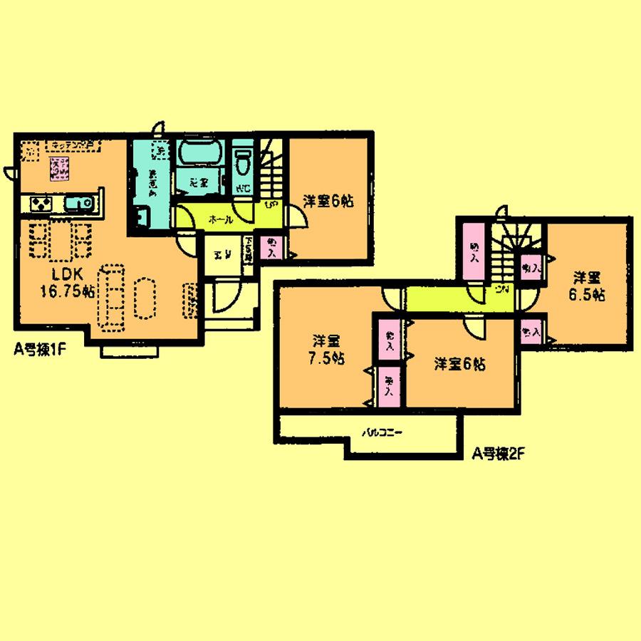 Floor plan. 23.8 million yen, 4LDK, Land area 132.75 sq m , Building area 99.36 sq m located view in addition to this, It will be provided by the hope of design books, such as layout. 