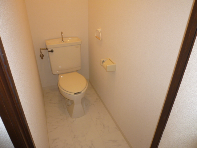 Toilet. It is a photograph of another room