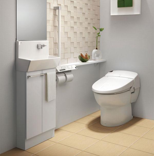 Toilet. It is neat and clean bidet with a tankless toilet (same specification equipment)