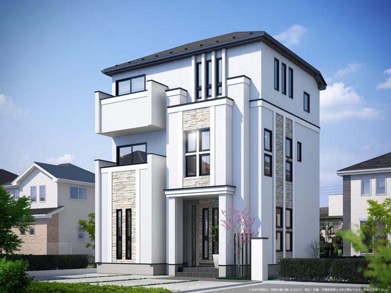 Rendering (appearance). Designer house nestled in a quiet residential area. Tour bookings Fast ・ reading [0800-808-9656] Please contact Sato!  ※ Rendering is. Planting is not included in the sale price. 