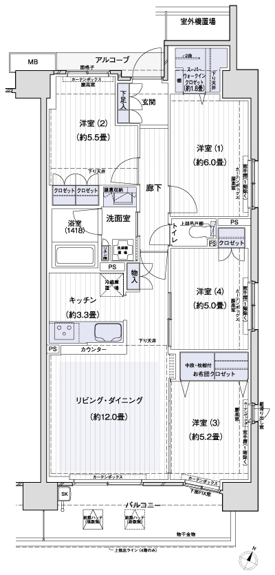 Floor: 4LDK + SWIC + FC, the occupied area: 81.89 sq m, Price: TBD