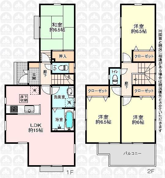 Floor plan. 24,800,000 yen, 4LDK, Land area 114.27 sq m , Building area 93.98 sq m floor plan