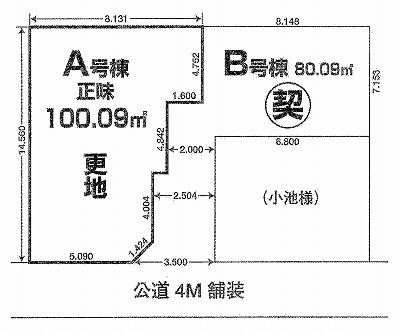 Compartment figure. Land price 33,800,000 yen, Land area 100.09 sq m