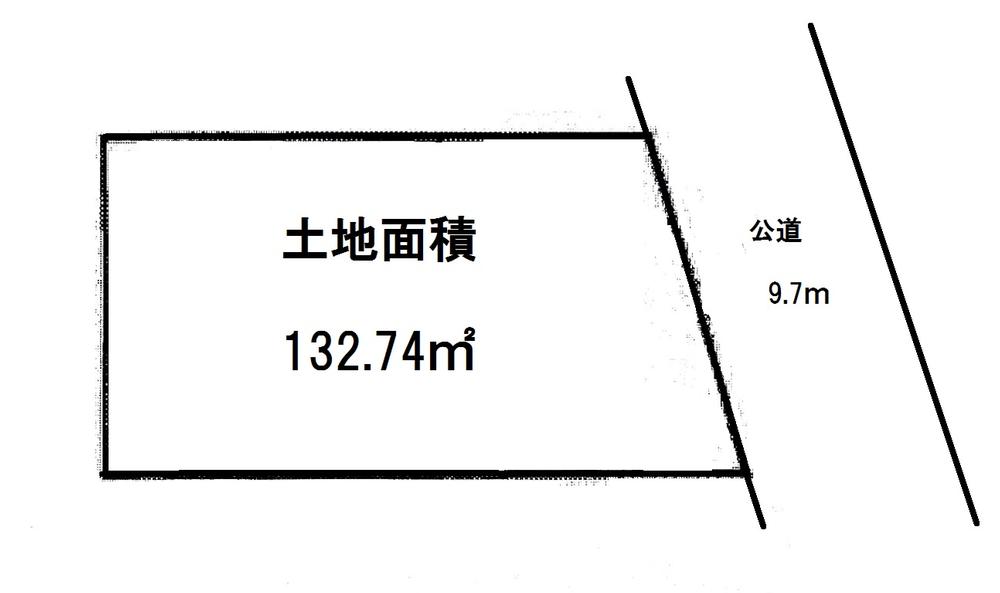 Compartment figure. Land price 23.8 million yen, Land area 132.74 sq m compartment view