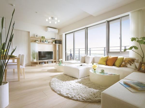 Living. living White is decorated in. You can relax in the spacious living room there is 17.5 Pledge. (Image)