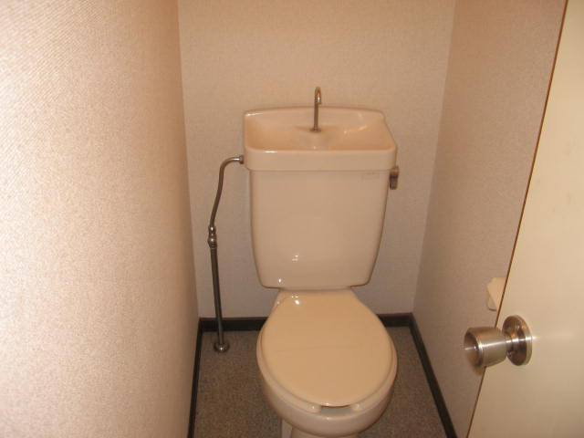 Toilet. It is a photograph of another room