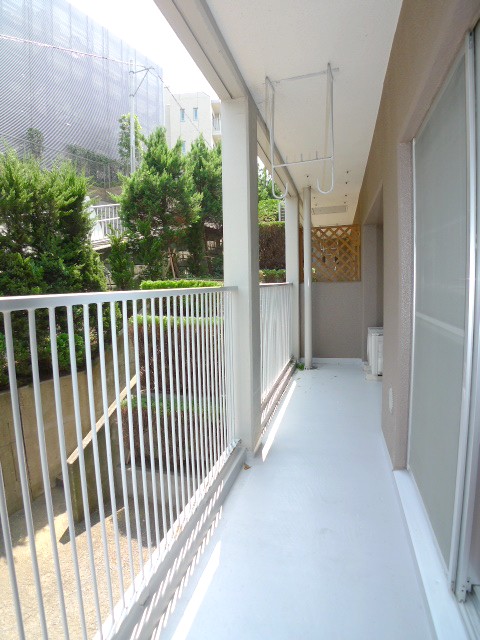 Balcony. It is a photograph of the different rooms
