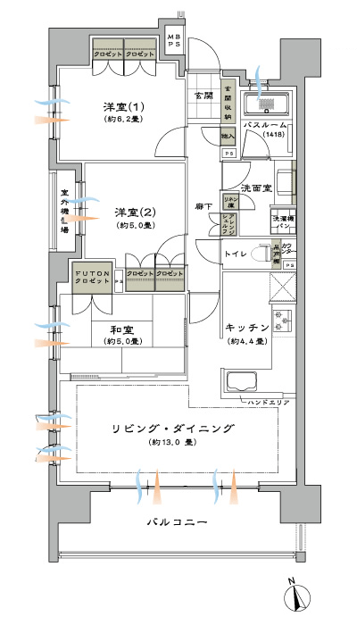 Floor: 3LDK, occupied area: 76.61 sq m, Price: TBD