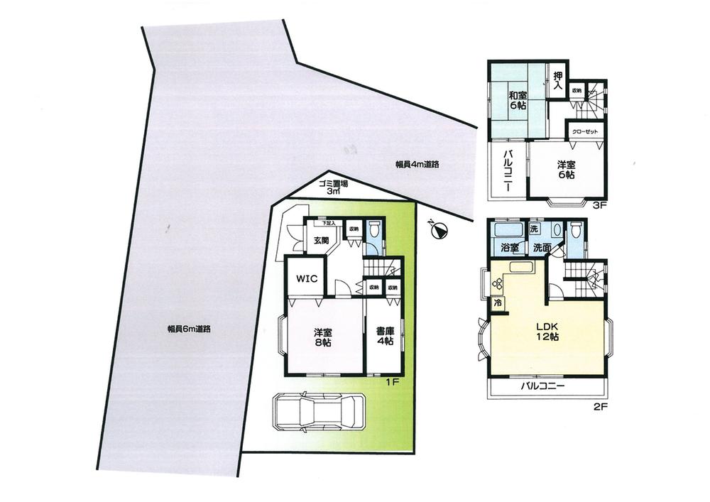 Floor plan. 19,800,000 yen, 3LDK + S (storeroom), Land area 78.4 sq m , Building area 102.67 sq m