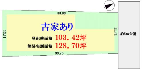 Compartment figure. Land price 93 million yen, Land area 341.9 sq m