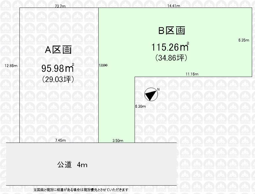 Compartment figure. Land price 35,800,000 yen, Land area 115.26 sq m compartment view