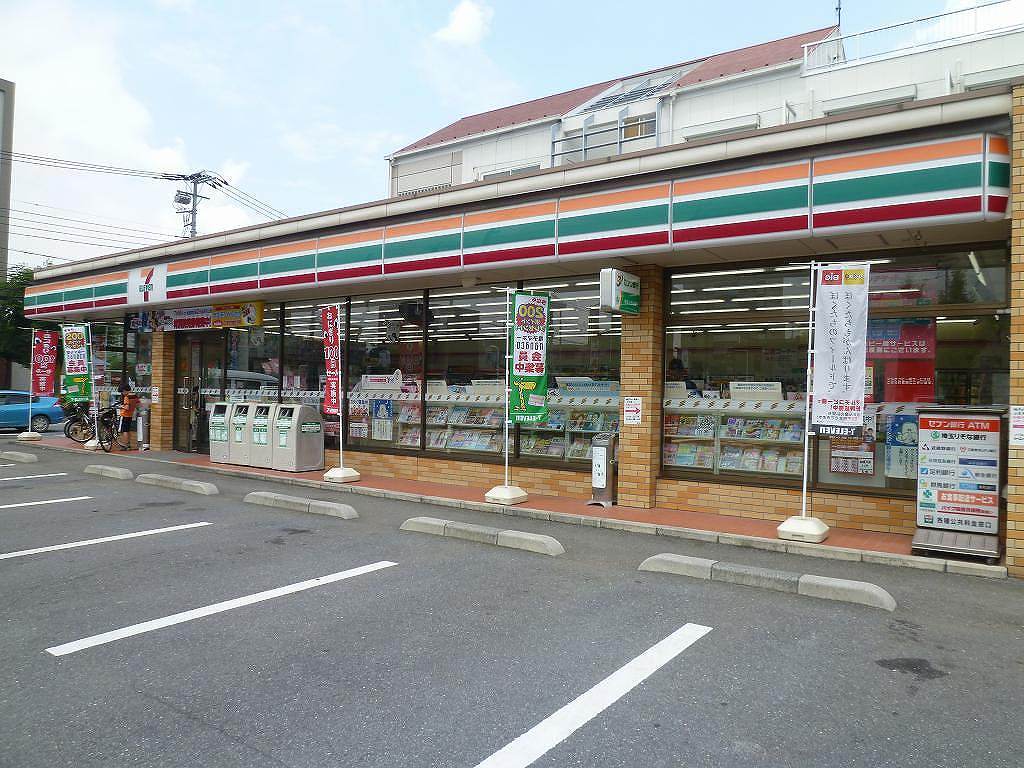 Convenience store. Seven-Eleven Asaka Kitahara 2-chome (convenience store) to 400m