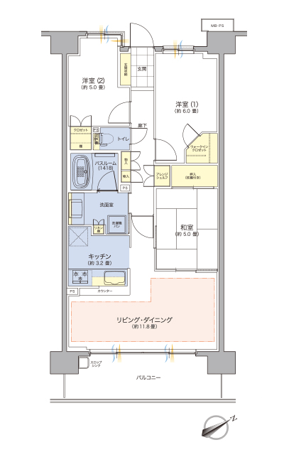 Floor: 3LDK + WIC, the occupied area: 70.95 sq m, Price: TBD