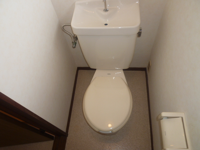 Toilet. It is a photograph of another room