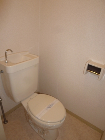 Toilet. It is a photograph of another in Room