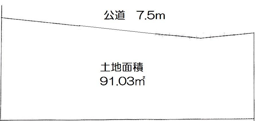 Compartment figure. Land price 22 million yen, Land area 91.03 sq m