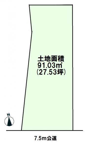 Compartment figure. Land price 22 million yen, Land area 91.03 sq m   ☆ Happy south road per yang ☆ 
