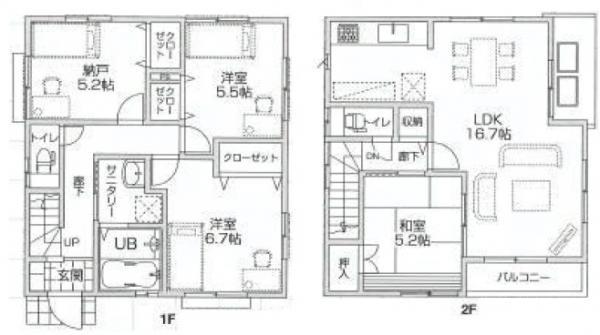Floor plan. 36,800,000 yen, 4LDK, Land area 109.15 sq m , Building area 93.98 sq m