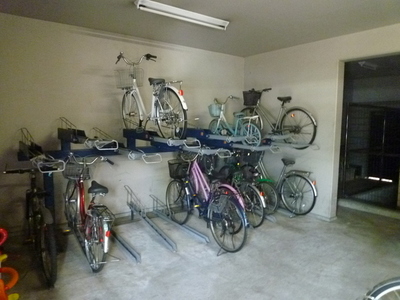 Other common areas. On-site bicycle parking lot