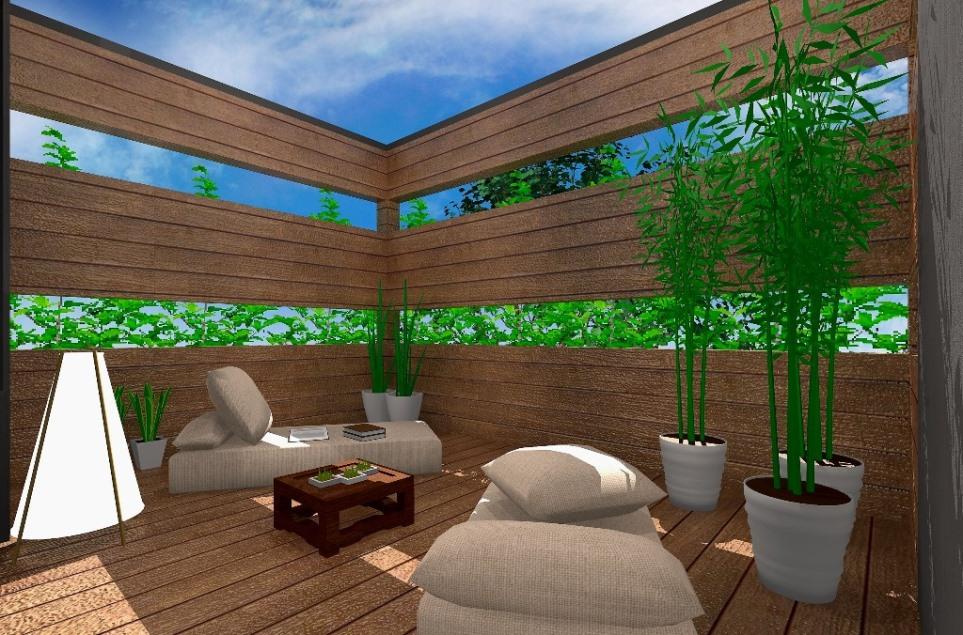 Rendering (introspection). Open terrace image Perth