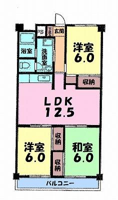 Floor plan. 3LDK, Price 15.8 million yen, Occupied area 68.04 sq m , Balcony area 6.93 sq m