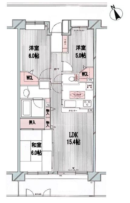 Floor plan. 3LDK, Price 17,900,000 yen, Occupied area 70.85 sq m , Balcony area 12 sq m
