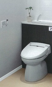 Toilet. Warm water washing toilet seat (planned installation equipment)