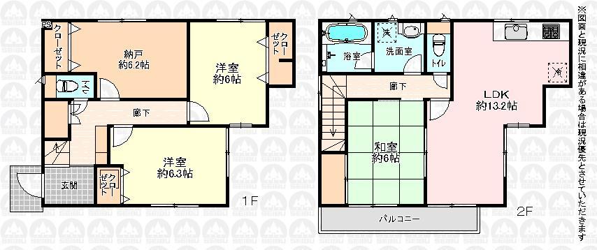 Floor plan. 31,800,000 yen, 4LDK, Land area 120.25 sq m , Building area 93.14 sq m floor plan