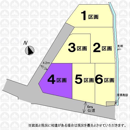 Compartment figure. Land price 23.8 million yen, Land area 120.09 sq m