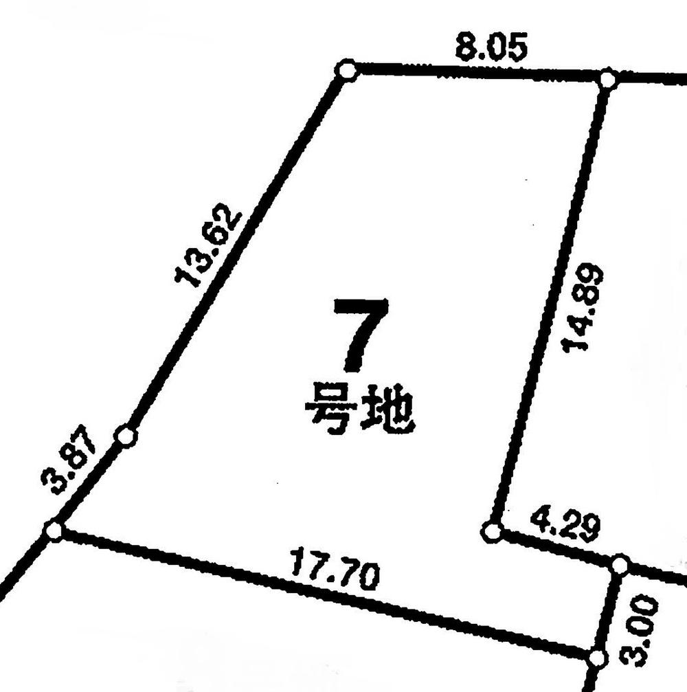 Compartment figure. Land price 18.4 million yen, Land area 177 sq m