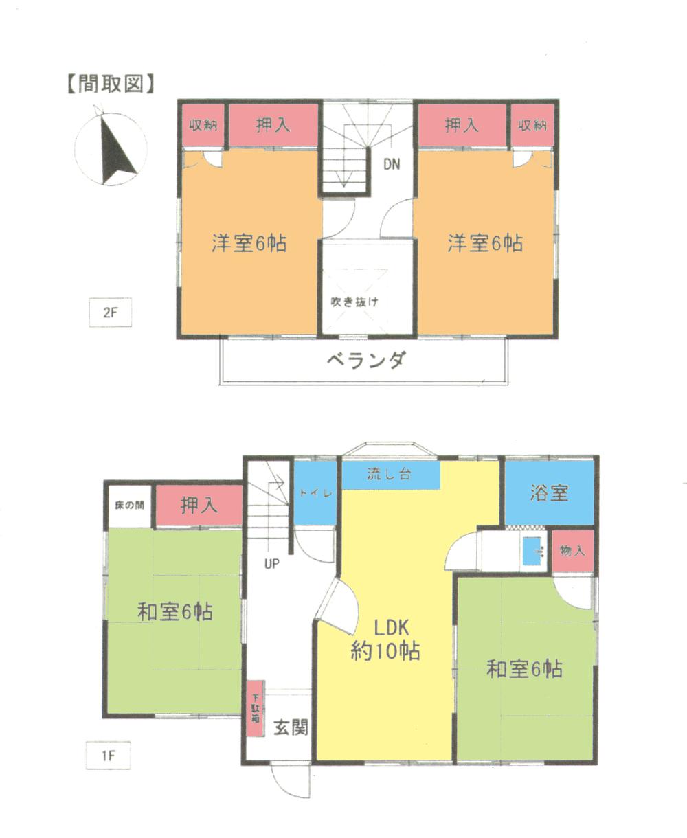 Floor plan. 23.8 million yen, 4LDK, Land area 148.76 sq m , Building area 83.2 sq m floor plan