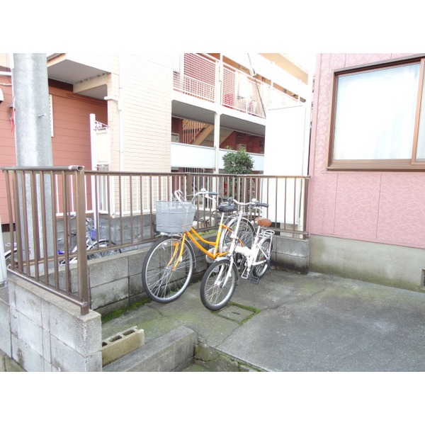 Other common areas. bicycle parking space