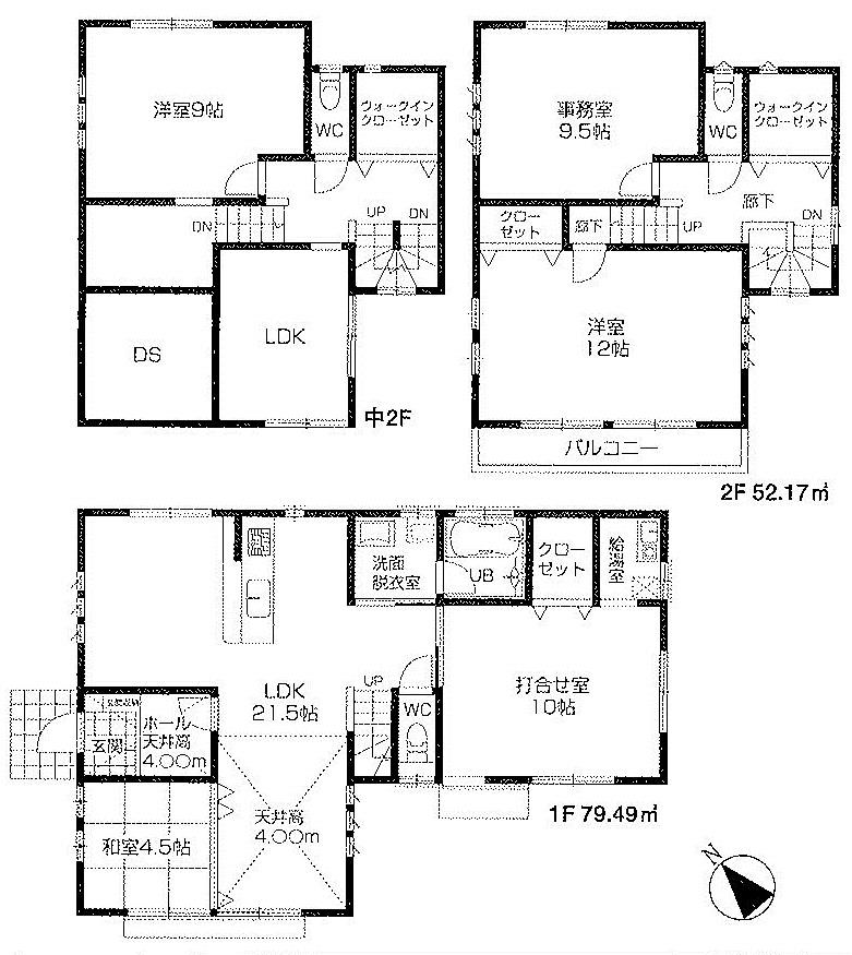 Floor plan. 89,800,000 yen, 6LDK, Land area 252.98 sq m , Building area 131.66 sq m
