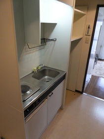 Kitchen. It is a compact kitchen