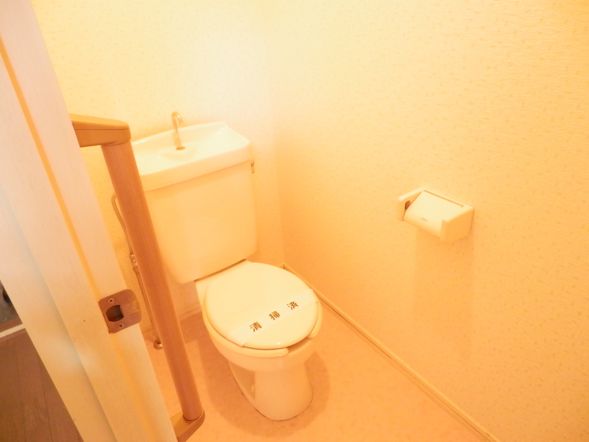 Toilet. I put handrail.